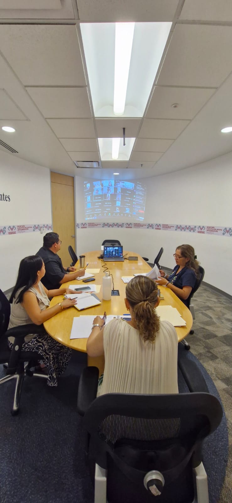 Videoconferencia presidida por la Dra. Vania Pérez Morales, Presidenta de la Red Nacional de CPC’S de los Sistemas Anticorrupción.