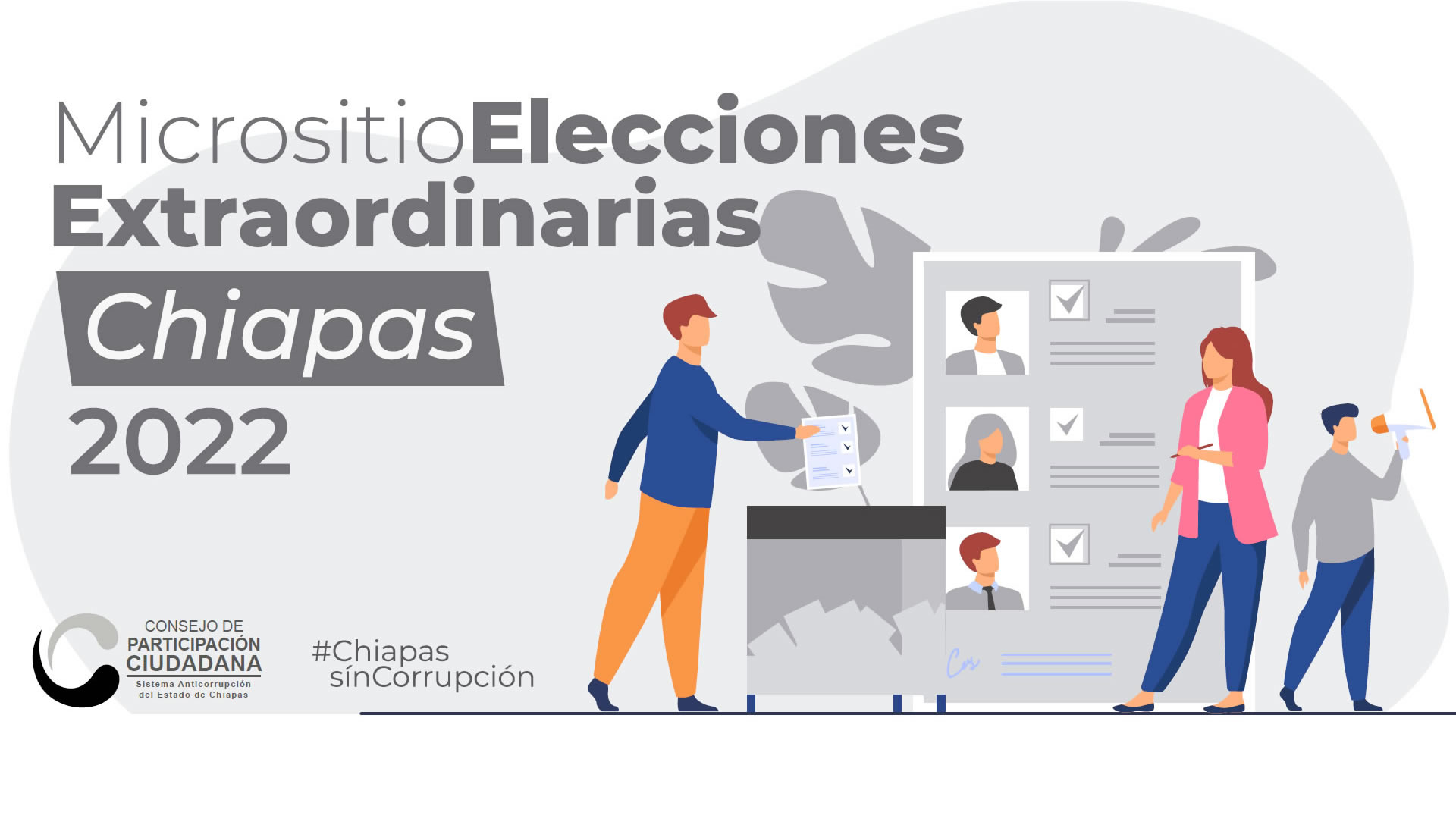 Micrositio de Elecciones Extraordinarias Chiapas 2022