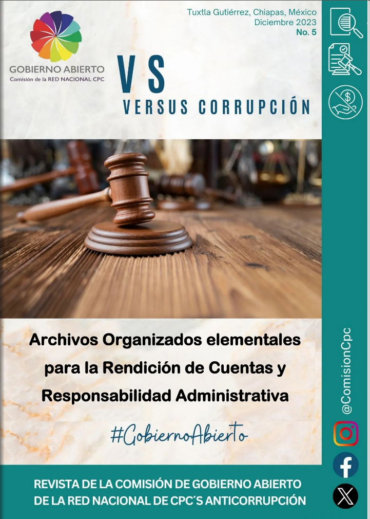 Revista Vs Corrupción de la Comisión de Gobierno Abierto de la Red Nacional de CPC's, número 5