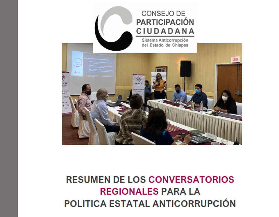 Resumen de los Conversatorios Regionales para la Política Estatal Anticorrupción